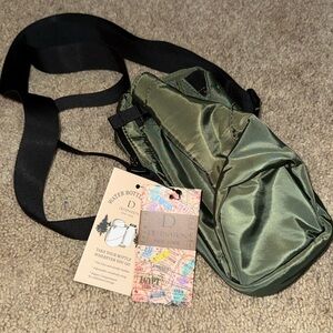 Olive Green Water Bottle sling bag